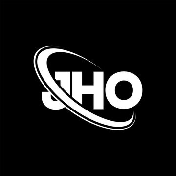 JHO logo. JHO letter. JHO letter logo design. Initials JHO logo linked with circle and uppercase monogram logo. JHO typography for technology, business and real estate brand.