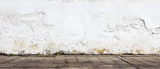 White wall and ground texture