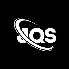 Obraz premium JQS logo. JQS letter. JQS letter logo design. Initials JQS logo linked with circle and uppercase monogram logo. JQS typography for technology, business and real estate brand.