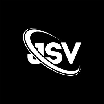 JSV logo. JSV letter. JSV letter logo design. Initials JSV logo linked with circle and uppercase monogram logo. JSV typography for technology, business and real estate brand.