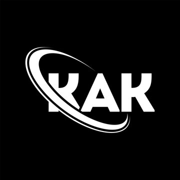 KAK logo. KAK letter. KAK letter logo design. Intitials KAK logo linked with circle and uppercase monogram logo. KAK typography for technology, business and real estate brand.