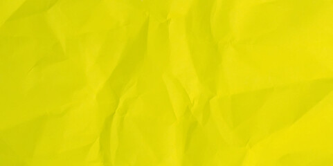 Yellow crumpled paper texture pattern. Rough grunge old blank. Vector abstract background.
