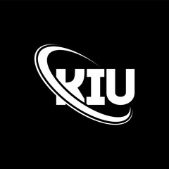 KIU logo. KIU letter. KIU letter logo design. Initials KIU logo linked with circle and uppercase monogram logo. KIU typography for technology, business and real estate brand.