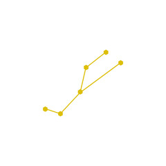 Vector illustration of zodiac sign design