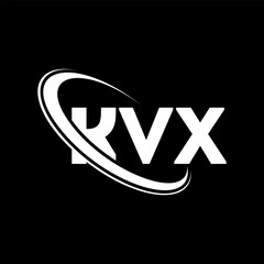 KVX logo. KVX letter. KVX letter logo design. Initials KVX logo linked with circle and uppercase monogram logo. KVX typography for technology, business and real estate brand.