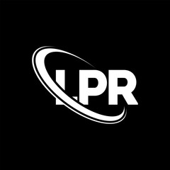 LPR logo. LPR letter. LPR letter logo design. Initials LPR logo linked with circle and uppercase monogram logo. LPR typography for technology, business and real estate brand.