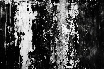 A close-up black and white photo of peeling paint. Suitable for various design projects