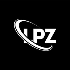 LPZ logo. LPZ letter. LPZ letter logo design. Initials LPZ logo linked with circle and uppercase monogram logo. LPZ typography for technology, business and real estate brand.