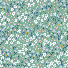 Lovely hand drawn floral seamless pattern, cute doodle flowers great for textiles, wrapping, banners, cloth, surface - vector design