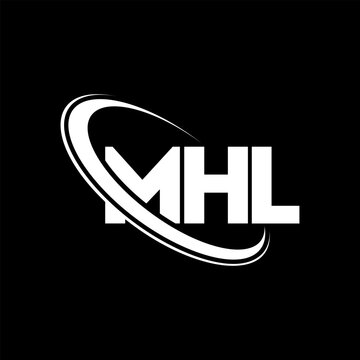 MHL logo. MHL letter. MHL letter logo design. Initials MHL logo linked with circle and uppercase monogram logo. MHL typography for technology, business and real estate brand.