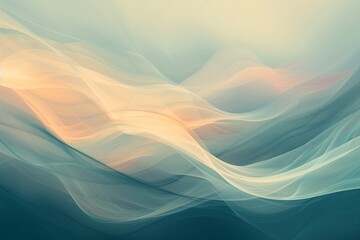 calming rhythms fluid shapes soothing colors flow seamlessly gentle waves rhythmic patterns breathing backdrop of soft, ambient lighting essence of tranquility visual metaphor emotional well-being - obrazy, fototapety, plakaty