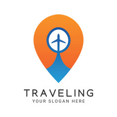 Traveling Location Logo Design Travel Agency Logotype