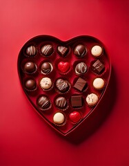 heart shaped chocolate candies