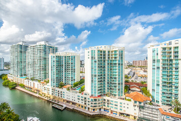 Obraz premium Balcony views in Aventura Florida