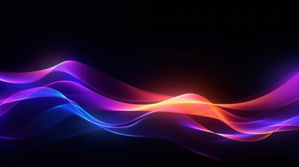 Abstract futuristic neon background, Ultraviolet spectrum. Cyber space. Futuristic wallpaper with isolated. Generative AI	