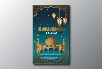 Free vector ramadan kareem illustration in paper style