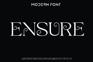 Minimal modern alphabet fonts. Typography minimalist urban digital neon future creative logo font. vector illustration