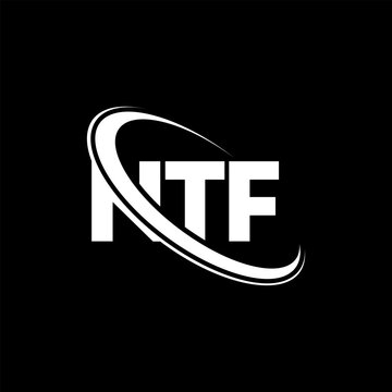NTF logo. NTF letter. NTF letter logo design. Initials NTF logo linked with circle and uppercase monogram logo. NTF typography for technology, business and real estate brand.