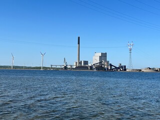 power plant in the port