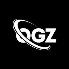 OGZ logo. OGZ letter. OGZ letter logo design. Initials OGZ logo linked with circle and uppercase monogram logo. OGZ typography for technology, business and real estate brand.