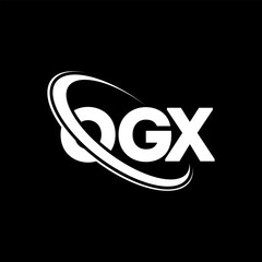 OGX logo. OGX letter. OGX letter logo design. Initials OGX logo linked with circle and uppercase monogram logo. OGX typography for technology, business and real estate brand.