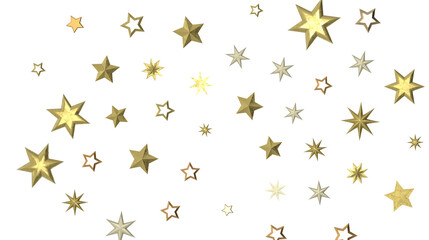 Falling Christmas Luminaries: Magnificent 3D Illustration Showcasing Falling Holiday Celestial Bodies