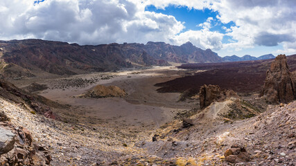The majestic crater of the volcano Del Teide in Tenerife. Canary Islands, Macaronesia, Spain. - 725720267