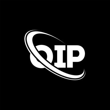 OIP logo. OIP letter. OIP letter logo design. Initials OIP logo linked with circle and uppercase monogram logo. OIP typography for technology, business and real estate brand.