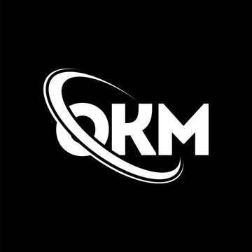 OKM logo. OKM letter. OKM letter logo design. Initials OKM logo linked with circle and uppercase monogram logo. OKM typography for technology, business and real estate brand.