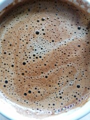 Coffee foam.