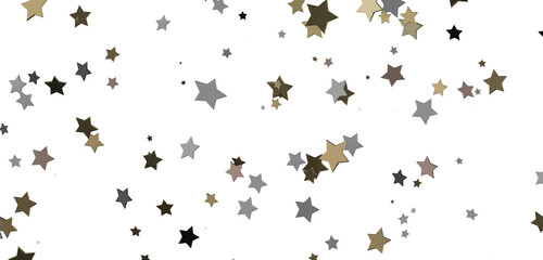 XMAS Stars - stars. Confetti celebration, Falling golden abstract decoration for party, birthday celebrate,