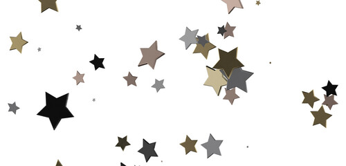 XMAS Stars - stars. Confetti celebration, Falling golden abstract decoration for party, birthday celebrate,