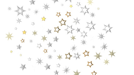 Falling Holiday Astral Radiance: Magnificent 3D Illustration of Descending Stellar Illumination for Christmas