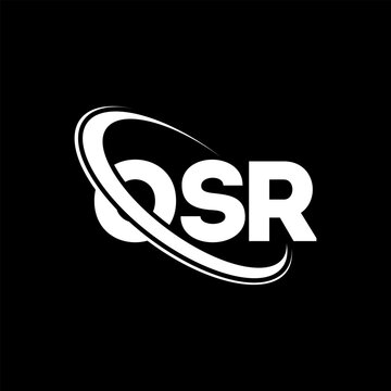 OSR logo. OSR letter. OSR letter logo design. Initials OSR logo linked with circle and uppercase monogram logo. OSR typography for technology, business and real estate brand.