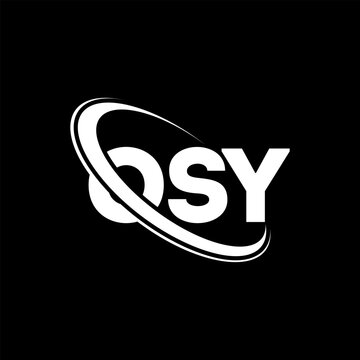 OSY logo. OSY letter. OSY letter logo design. Initials OSY logo linked with circle and uppercase monogram logo. OSY typography for technology, business and real estate brand.