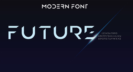 Fototapeta na wymiar Creative modern technology alphabet fonts. Abstract typography urban sport, techno , fashion, digital, future creative logo font. vector illustration