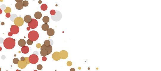  Multicolored confetti on white