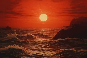 Möbelaufkleber Sunset over the sea © Velvet