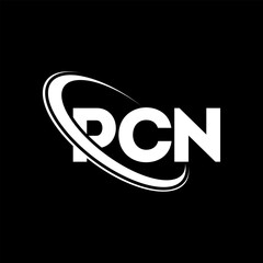 PCN logo. PCN letter. PCN letter logo design. Initials PCN logo linked with circle and uppercase monogram logo. PCN typography for technology, business and real estate brand. - obrazy, fototapety, plakaty