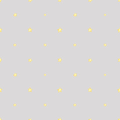 Delicate stars on a gray background. Seamless watercolor pattern. Children's party, baby shower, birthday. Design for wallpaper, cards, wrapping paper, stationery..