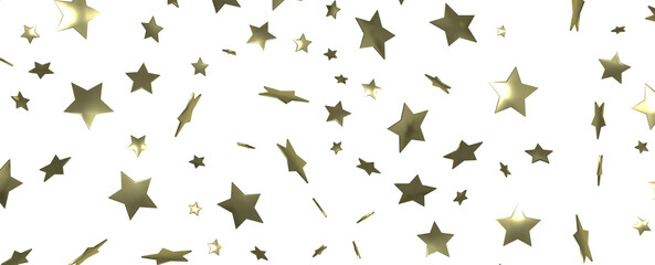 Starlit Christmas Plummet: Spectacular 3D Illustration Showcasing Descending Holiday Star Clusters