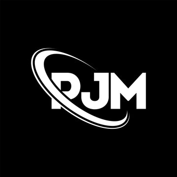 PJM logo. PJM letter. PJM letter logo design. Initials PJM logo linked with circle and uppercase monogram logo. PJM typography for technology, business and real estate brand.