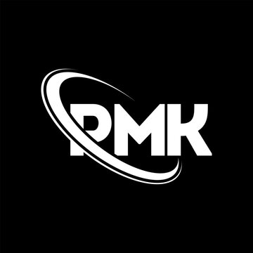 PMK logo. PMK letter. PMK letter logo design. Initials PMK logo linked with circle and uppercase monogram logo. PMK typography for technology, business and real estate brand.