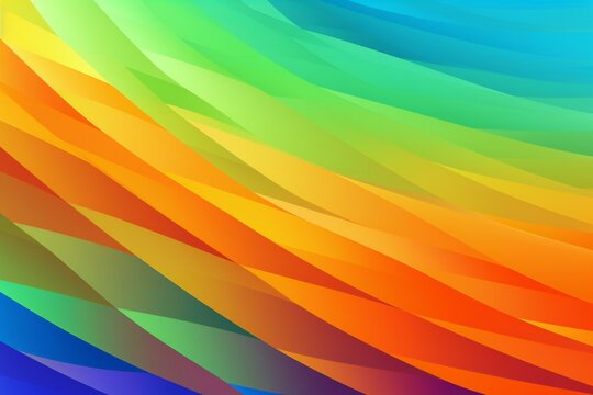 Abstract background with smooth lines in rainbow colors