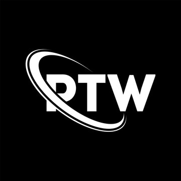 PTW logo. PTW letter. PTW letter logo design. Initials PTW logo linked with circle and uppercase monogram logo. PTW typography for technology, business and real estate brand.