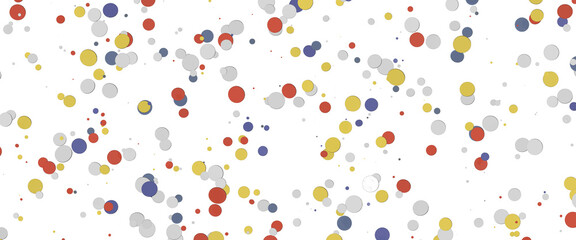  Multicolored confetti on white