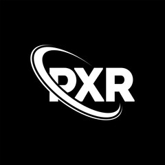 Obraz premium PXR logo. PXR letter. PXR letter logo design. Initials PXR logo linked with circle and uppercase monogram logo. PXR typography for technology, business and real estate brand.