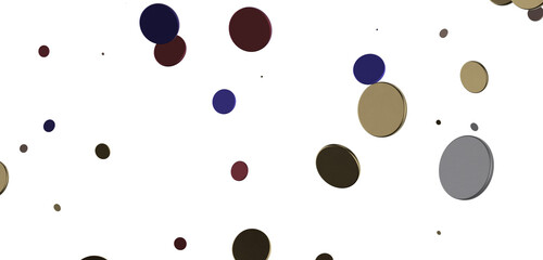 Glorious Cascade: Exquisite 3D Illustration of Glowing gold Confetti