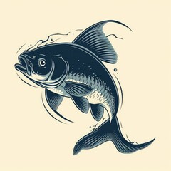 Vector Logo of Fish, Illustration