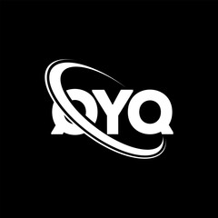QYQ logo. QYQ letter. QYQ letter logo design. Initials QYQ logo linked with circle and uppercase monogram logo. QYQ typography for technology, business and real estate brand.